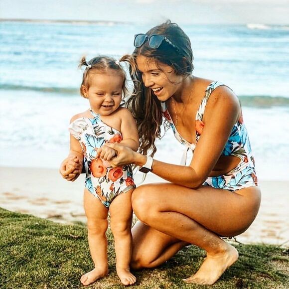 Floral Blue Halter Top, Mommy & Me S… - Picture 5 of 16